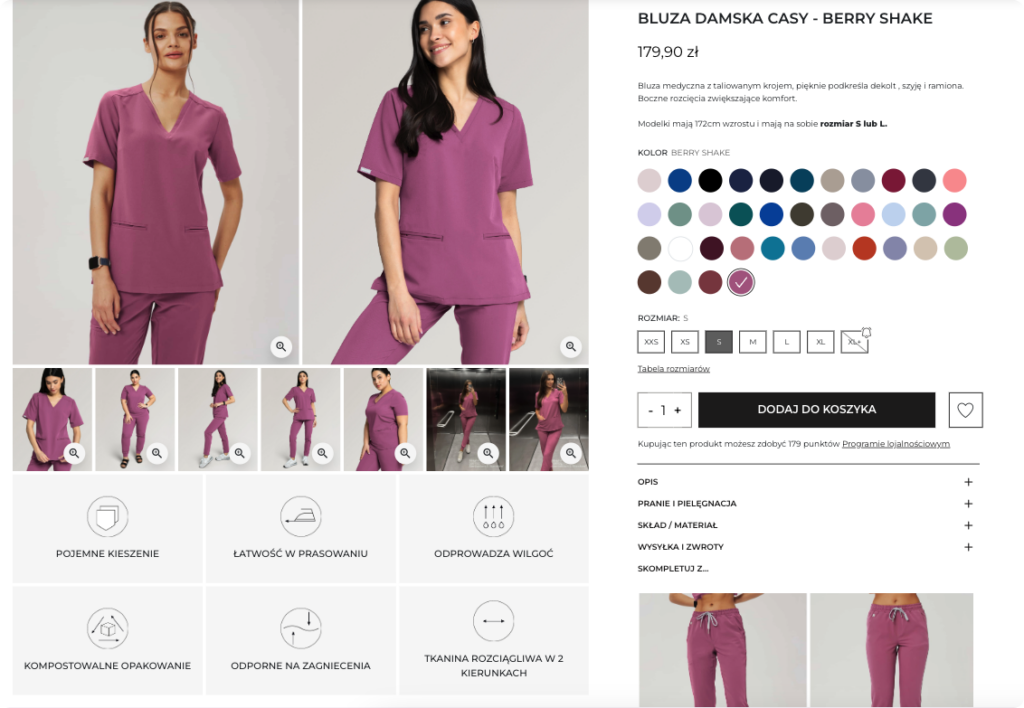 Wdrożenie PrestaShop – rozbudowana karta produktu w sklepie B2C