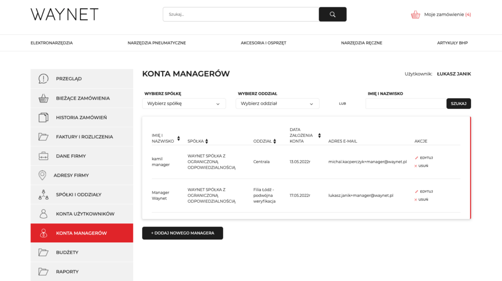Platforma B2B na PrestaShop – rozbudowana struktura organizacyjna