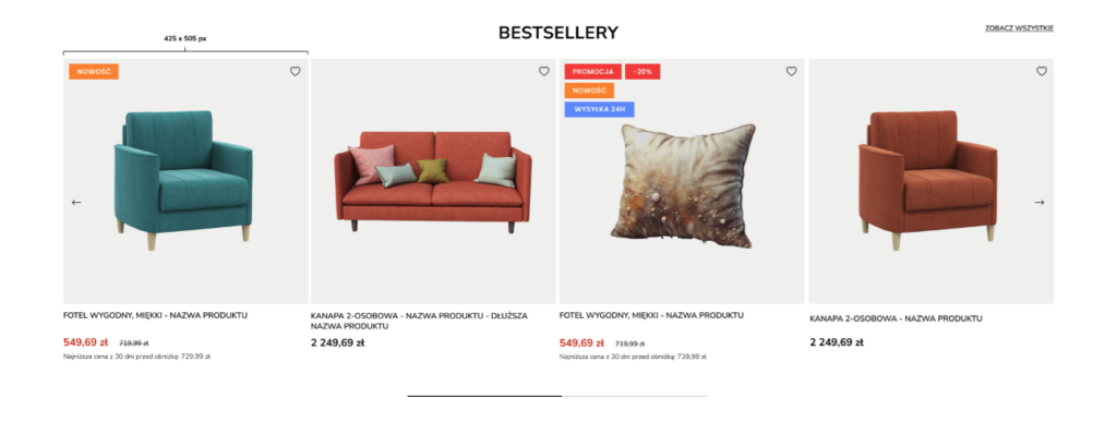 Wdrożenie PrestaShop – karuzele produktowe dla sklepów B2C