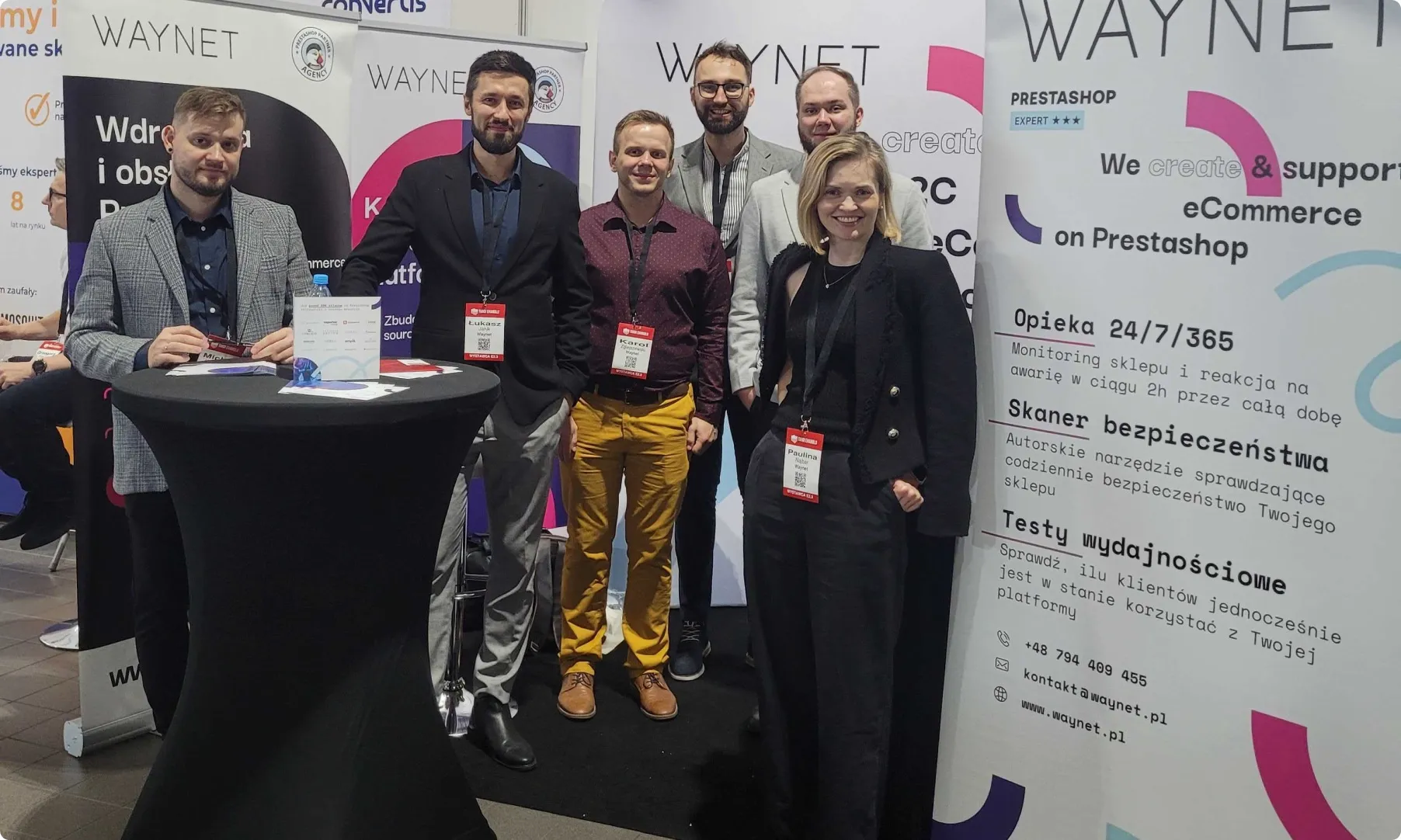 Zespół Waynet podczas udziału w targach e-commerce