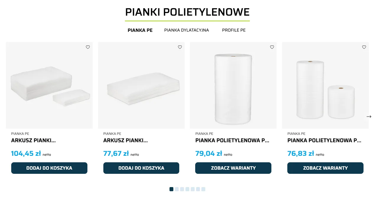 Karuzela produktów – Moduł PrestaShop Karuzele Produktowe