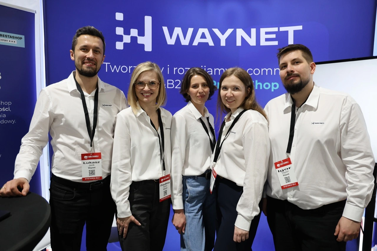 Zespół Waynet podczas udziału w targach e-commerce