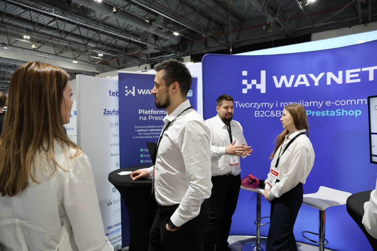 Zespół Waynet podczas udziału w targach e-commerce
