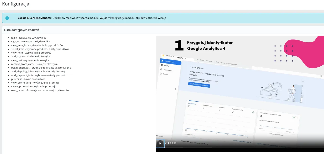 Konfiguracja Google Analytics – Moduł Datalayer PrestaShop
