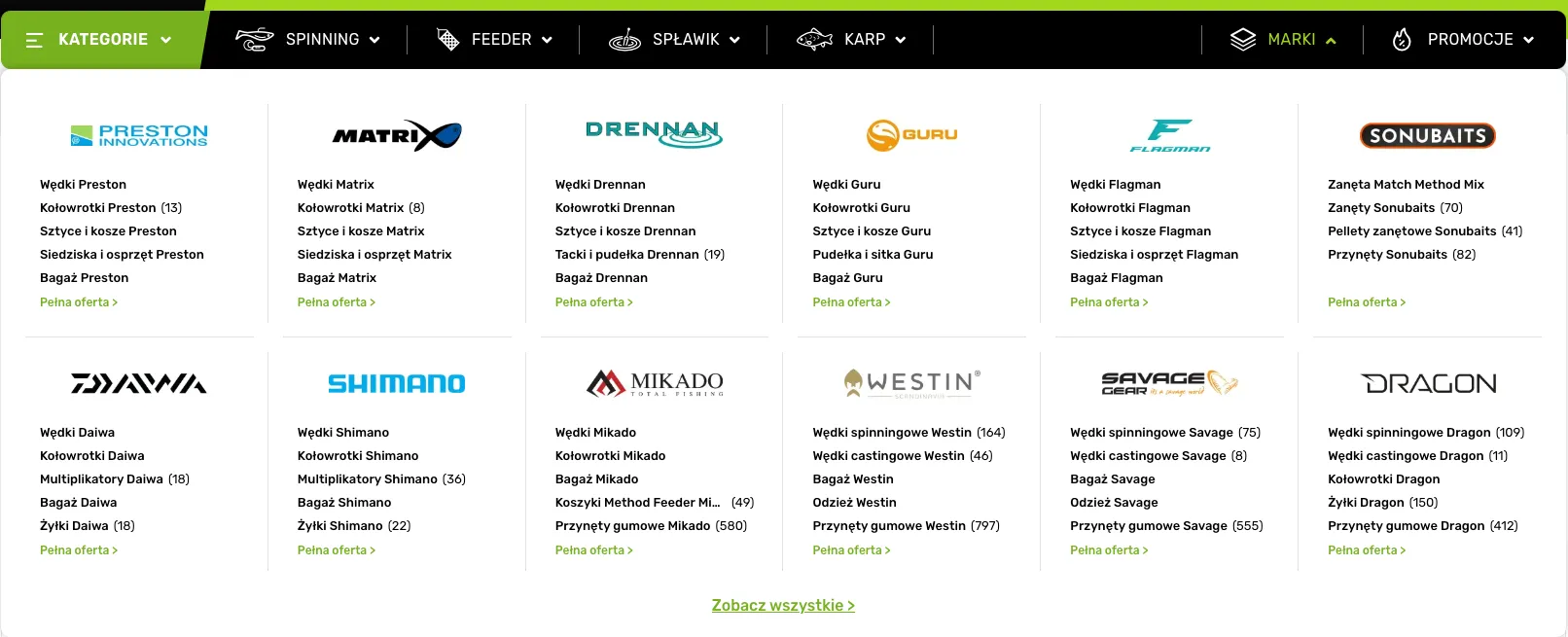 Edytor menu sklepu – Moduł Menu Główne PrestaShop