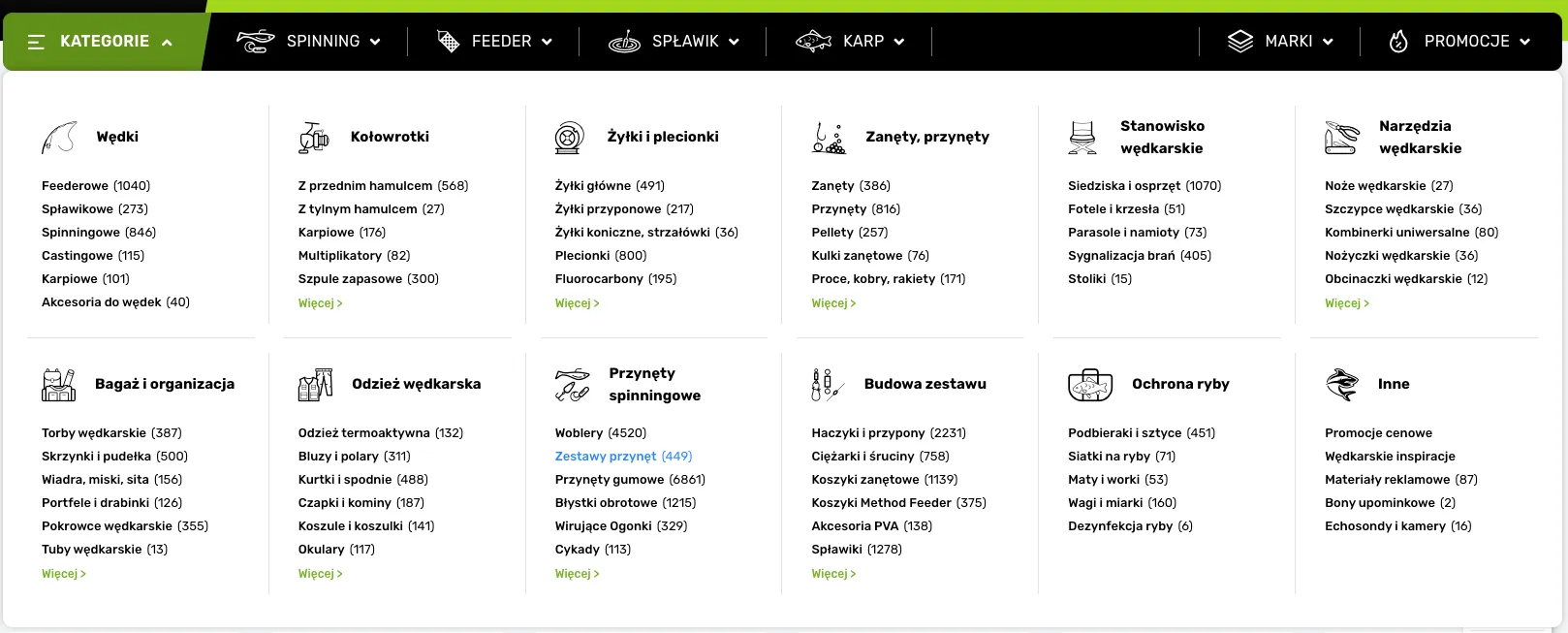 Edytor menu sklepu – Moduł Menu Główne PrestaShop