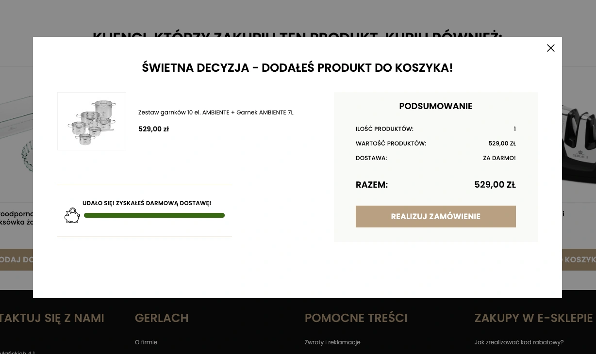 Szybki podgląd koszyka zakupowego – Moduł Koszyk Zakupowy PrestaShop