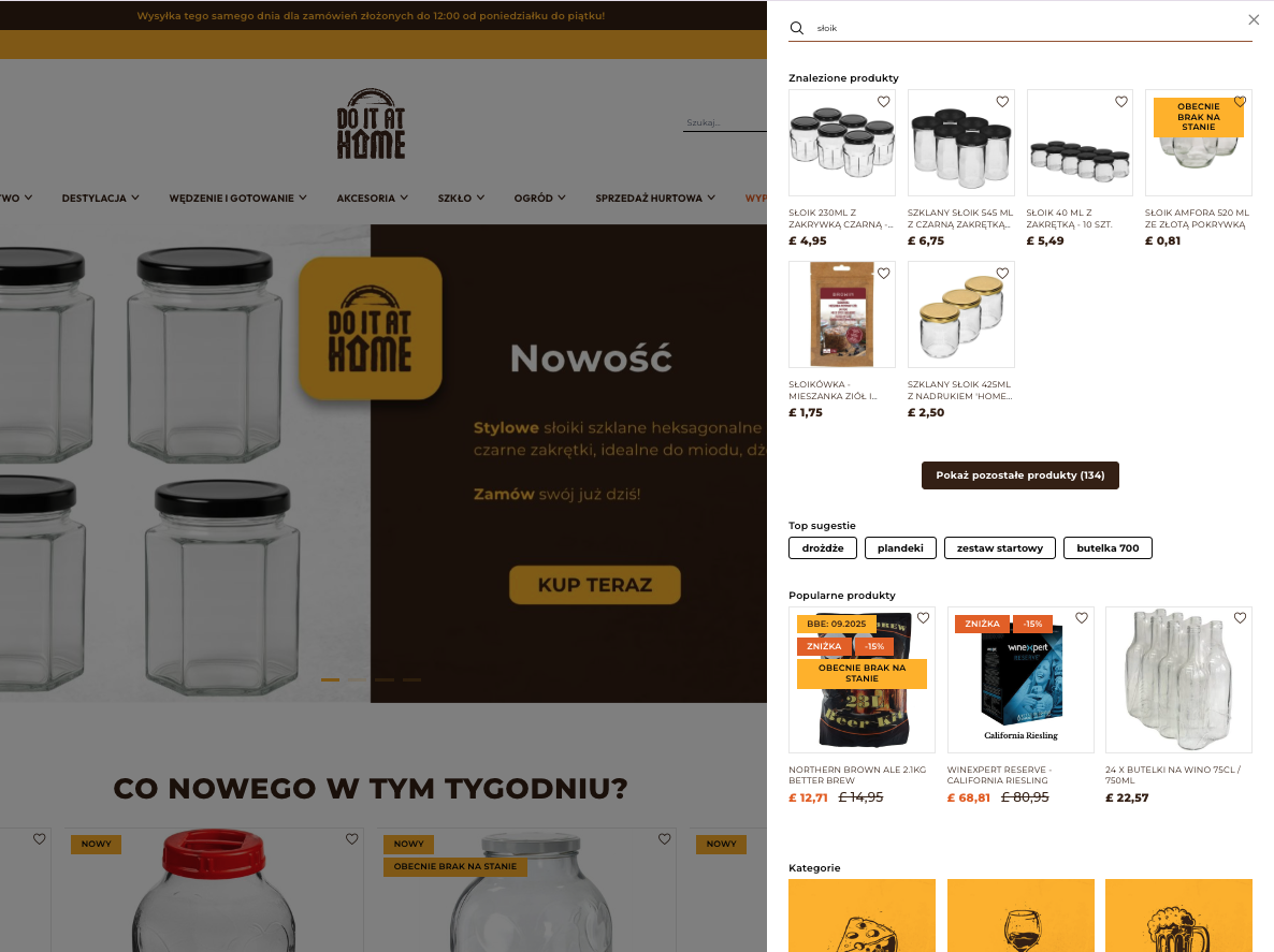 Inteligentne podpowiedzi w wyszukiwarce PrestaShop – Moduł Wyszukiwarka PrestaShop