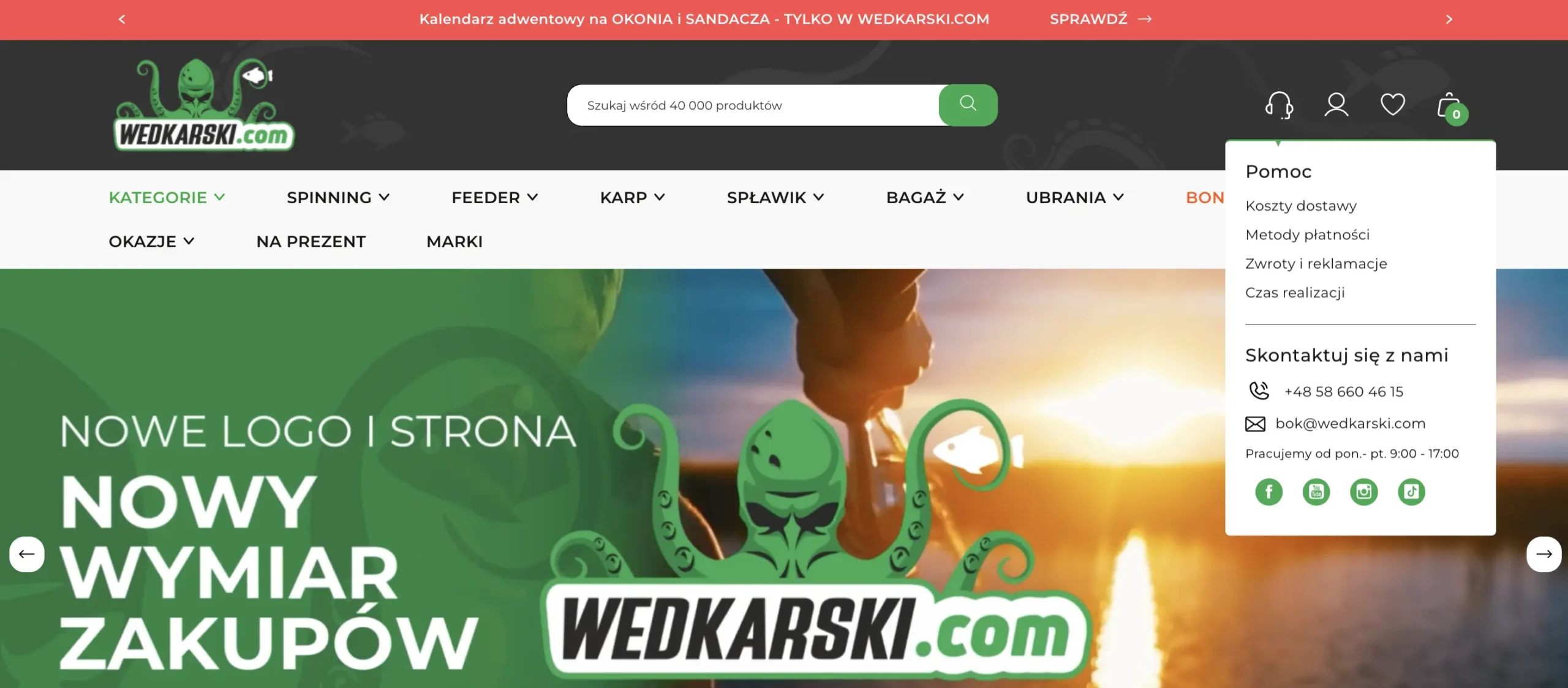 Moduł Menu Pomocy PrestaShop - rozwijana sekcja pomocy w menu głównym - Waynet.