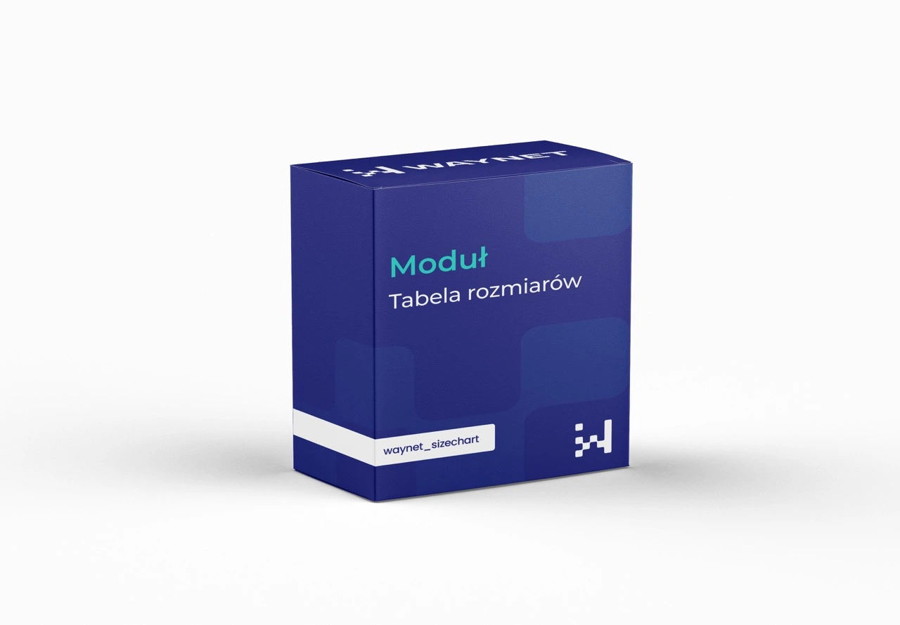 Moduł Tabela Rozmiarów PrestaShop - wysuwany panel z rozmiarówką - Waynet.