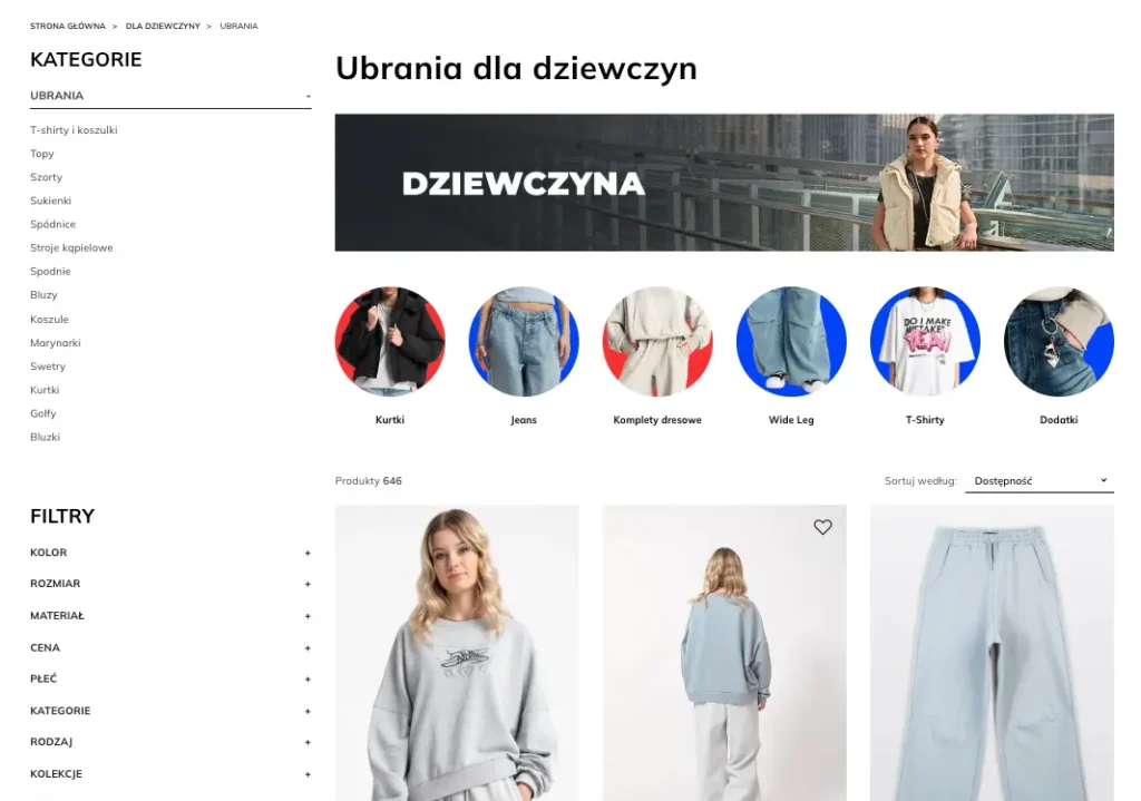 Moduł Szybki Filtr PrestaShop - graficzne filtry nad listą produktów - Waynet.