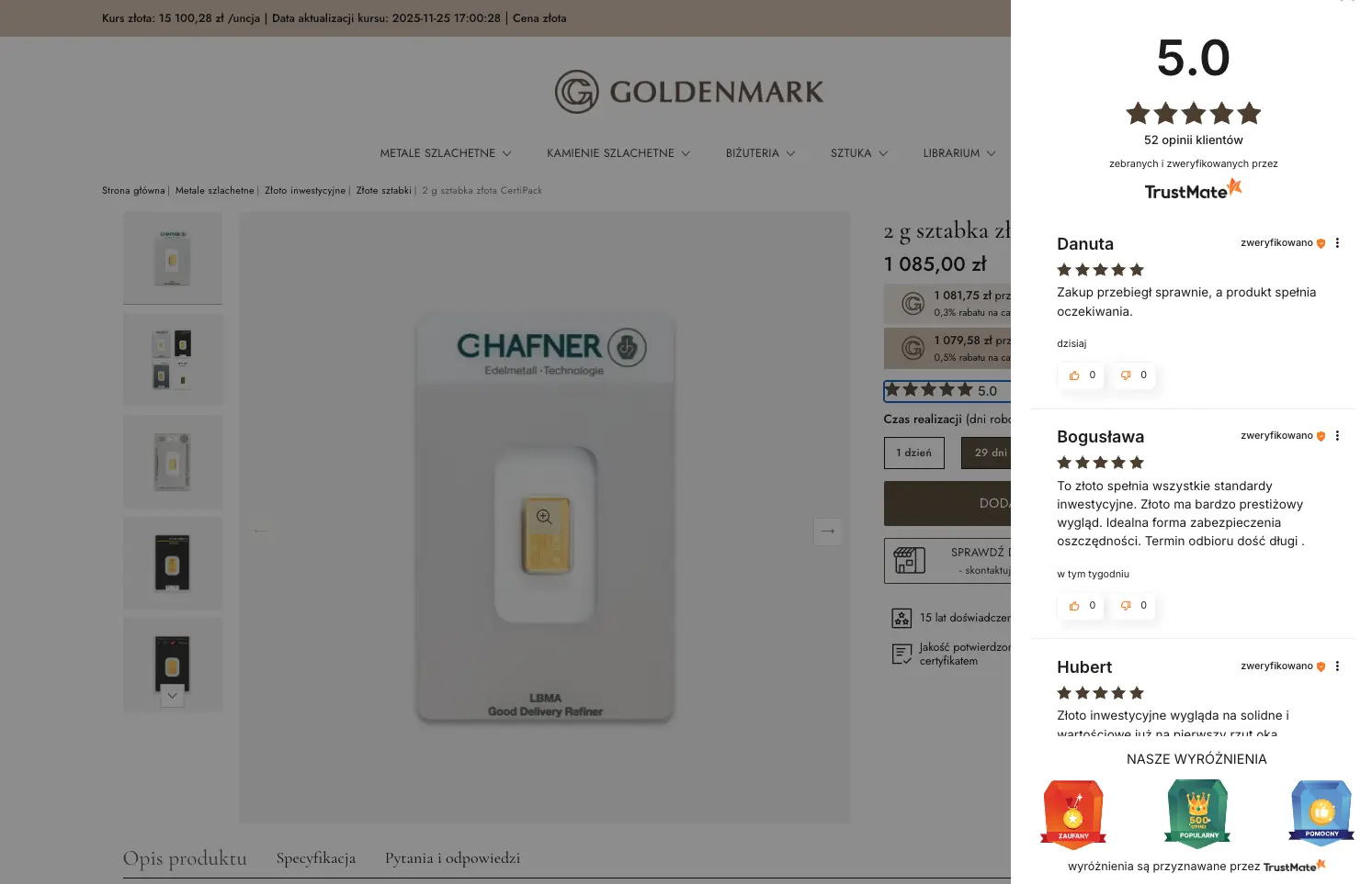 Moduł Integracja Trustmate API PrestaShop - wyświetlanie opinii - Waynet.